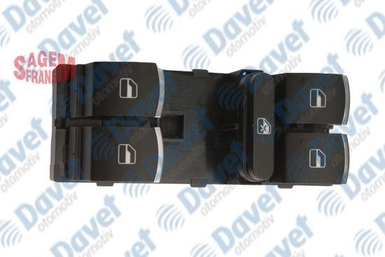 SAGEMFR 400107 Cam Acma Dugmesi Dortlu On Sol Golf 5-6 - Passat - Jetta - Polo